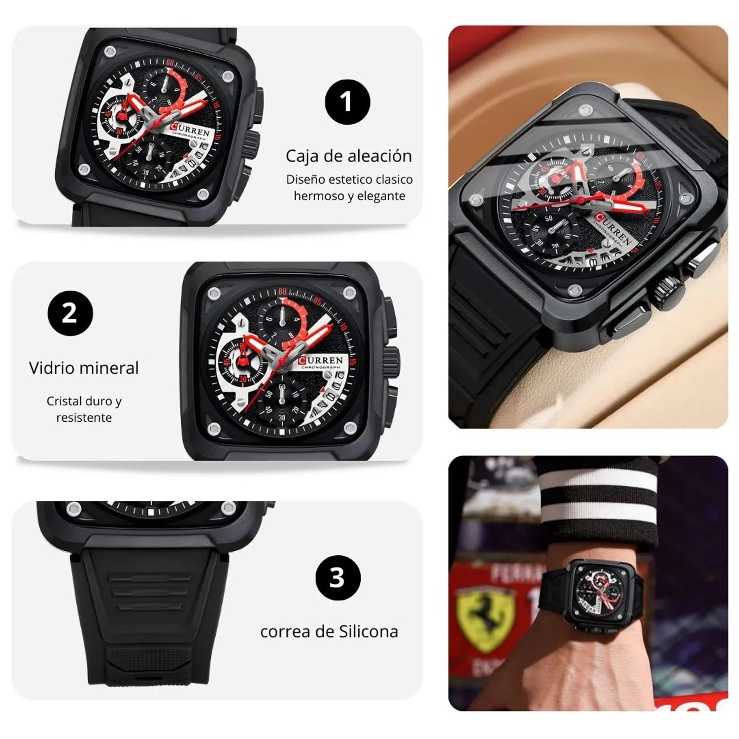 Reloj Curren 8461 Negro