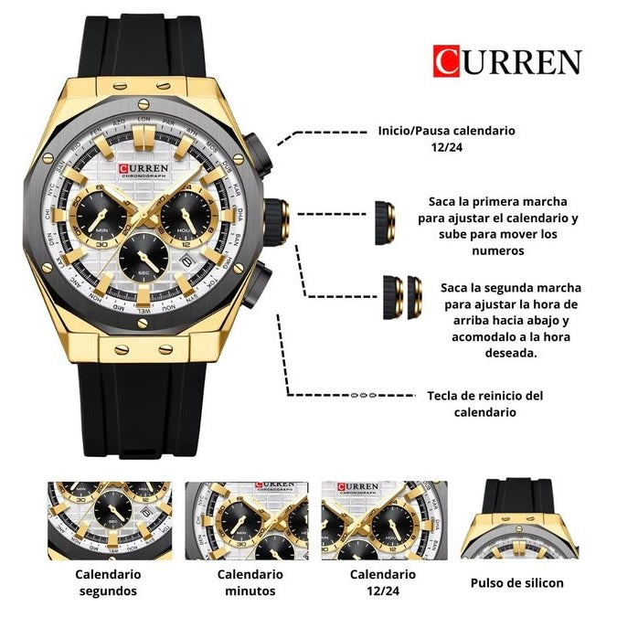 Reloj Curren 8464 Negro