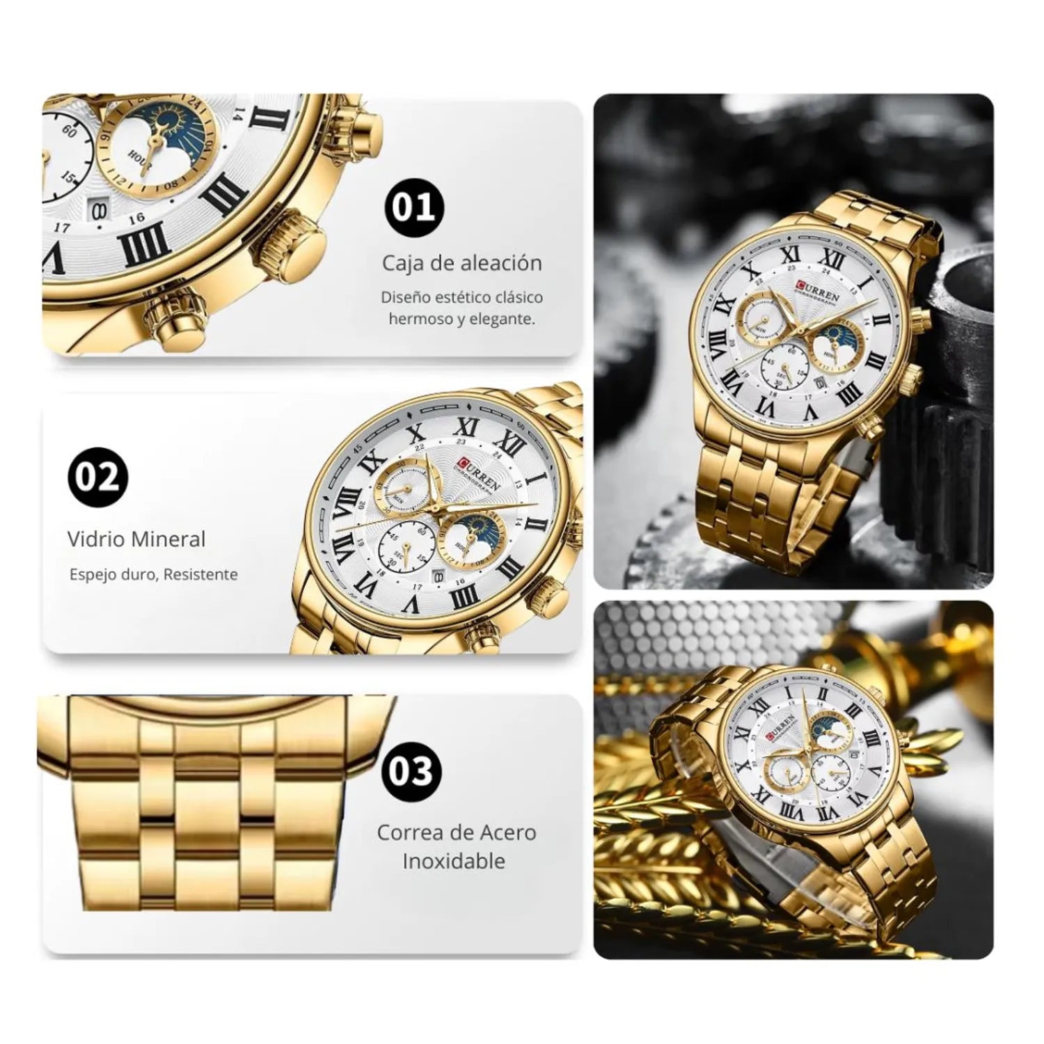 Reloj Curren 8427 Dorado