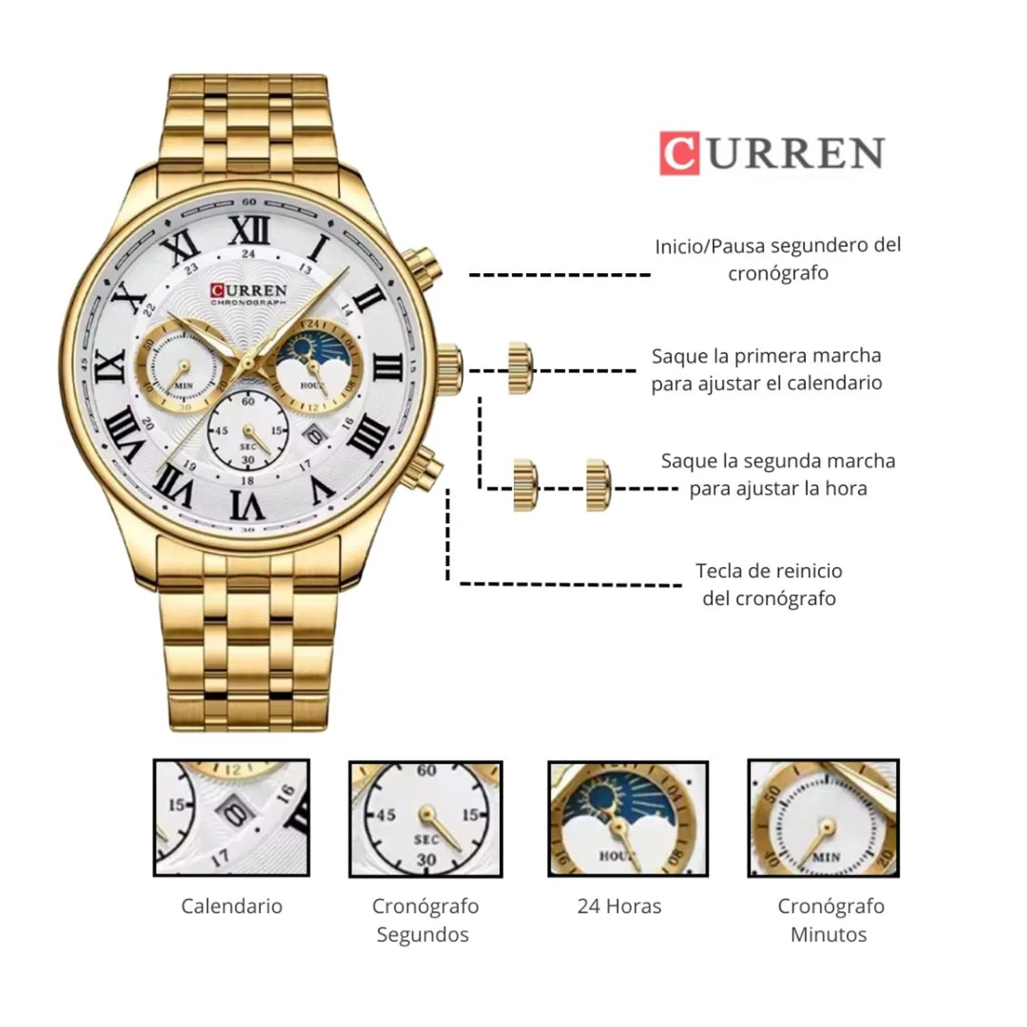 Reloj Curren 8427 Dorado
