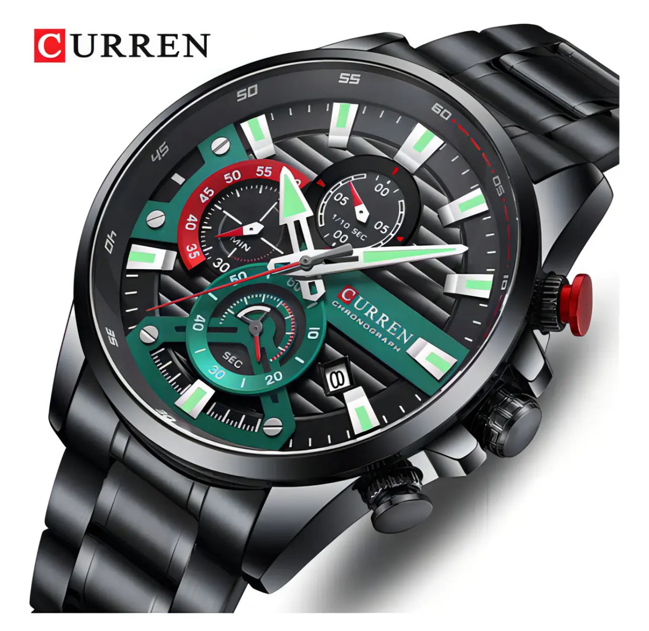 Reloj Curren 8415 Negro -verde
