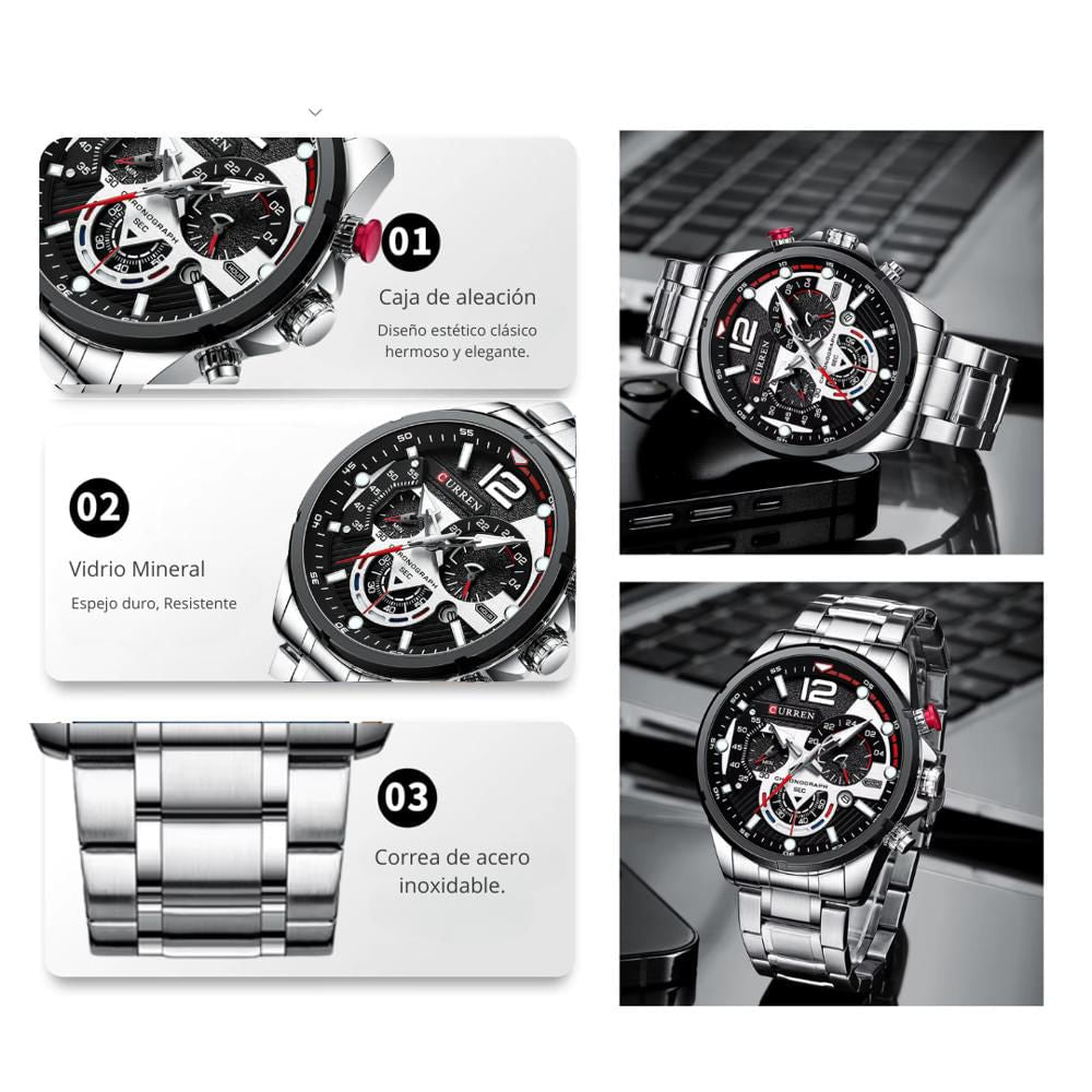 Reloj Curren 8395 Plateado