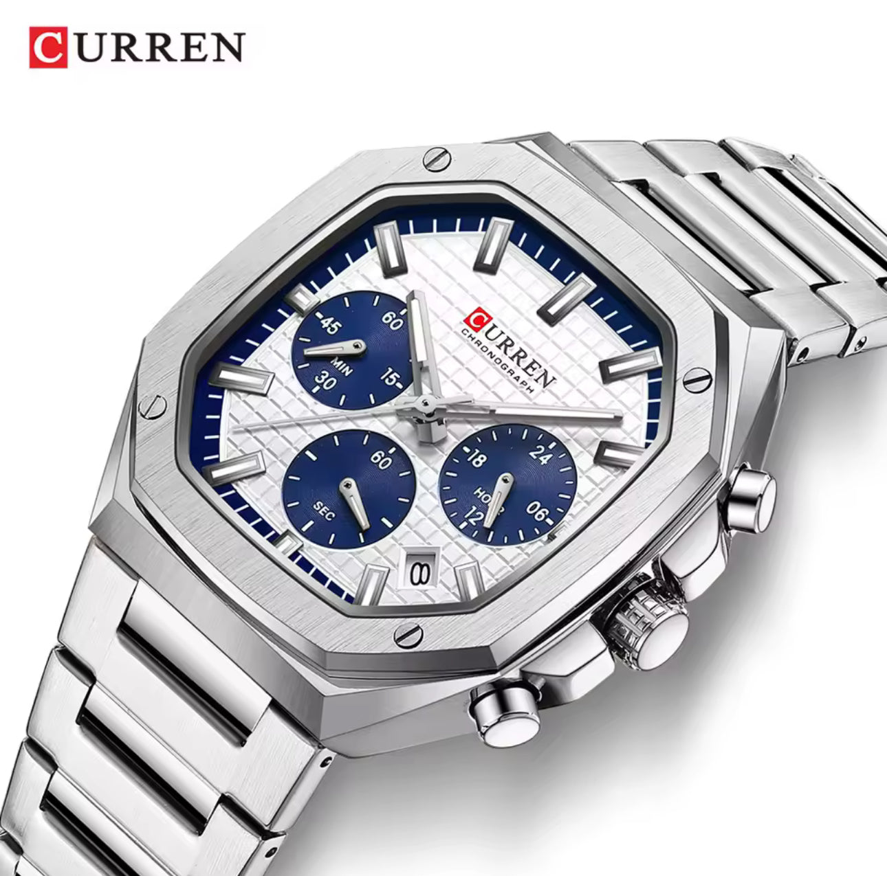 Reloj Curren 8459 Plateado