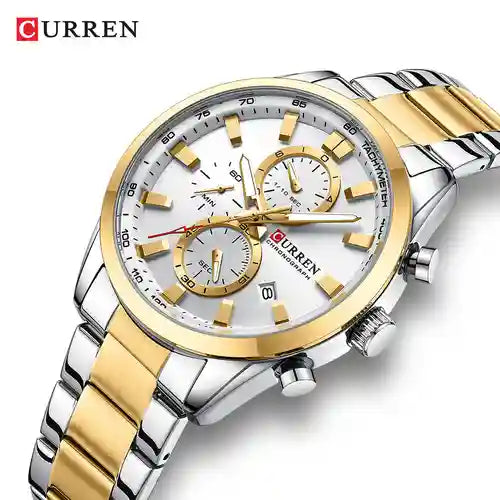 Reloj Curren 8445 Dorado - blanco